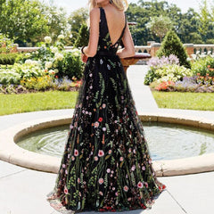 JuliaFashion - Vintage Maxi Long Dress for Parties