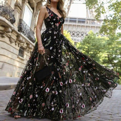 JuliaFashion - Vintage Maxi Long Dress for Parties