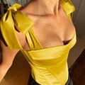 JuliaFashion - 2024 Sleeveless Summer Slim Sexy Elegant Vintage Corset Irregular Hem Clothing