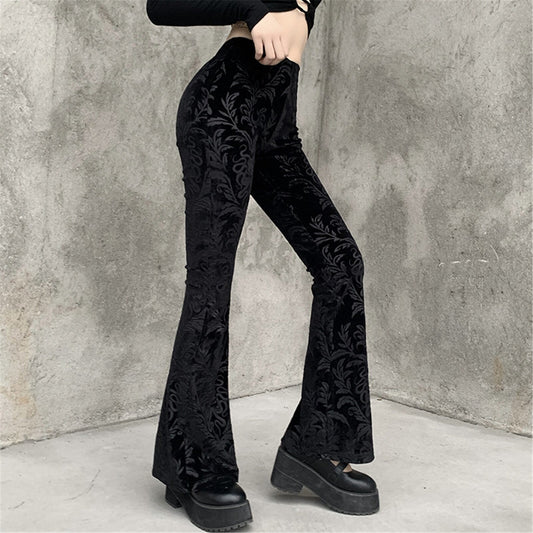 JuliaFashion - 2024 Vintage Gothic High Waist Baggy Jeans