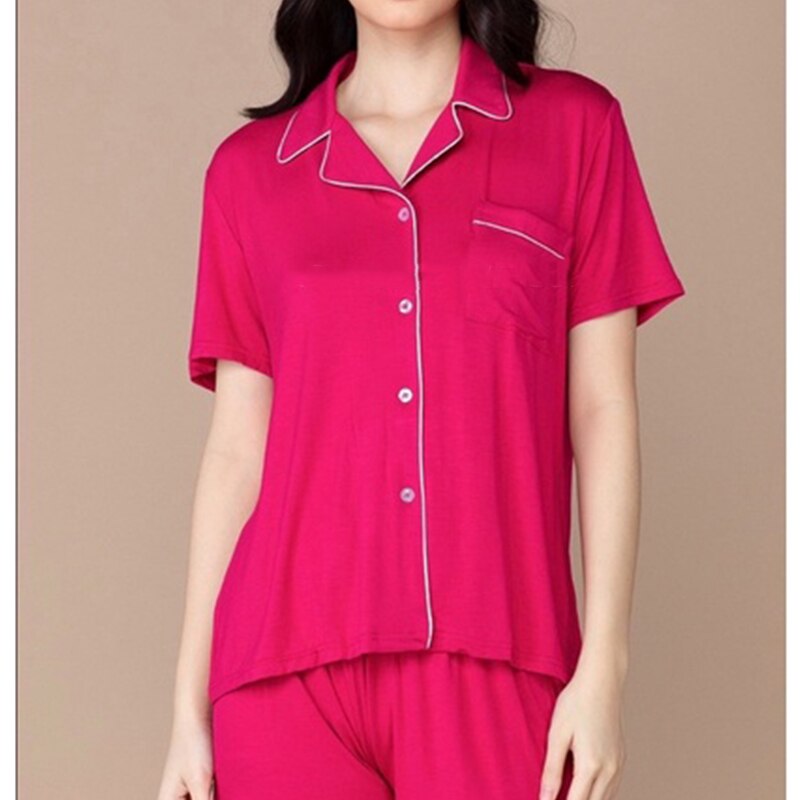 JuliaFashion-Cozy Short Sleeve Lounge Wear