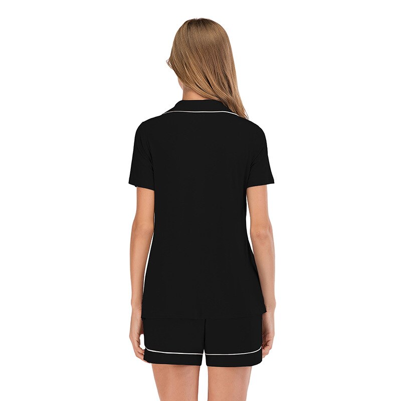 JuliaFashion-Cozy Short Sleeve Lounge Wear