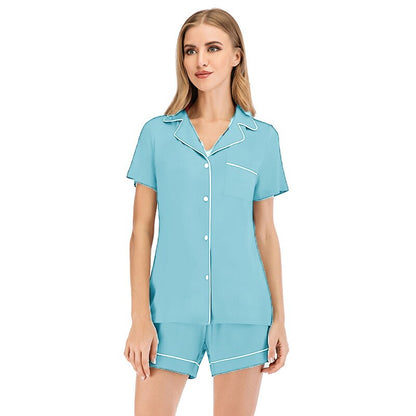 JuliaFashion-Cozy Short Sleeve Lounge Wear