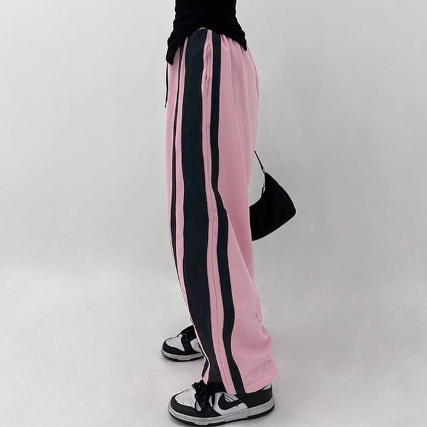 JuliaFashion-Loose Drawstring Casual Tracksuit Pant