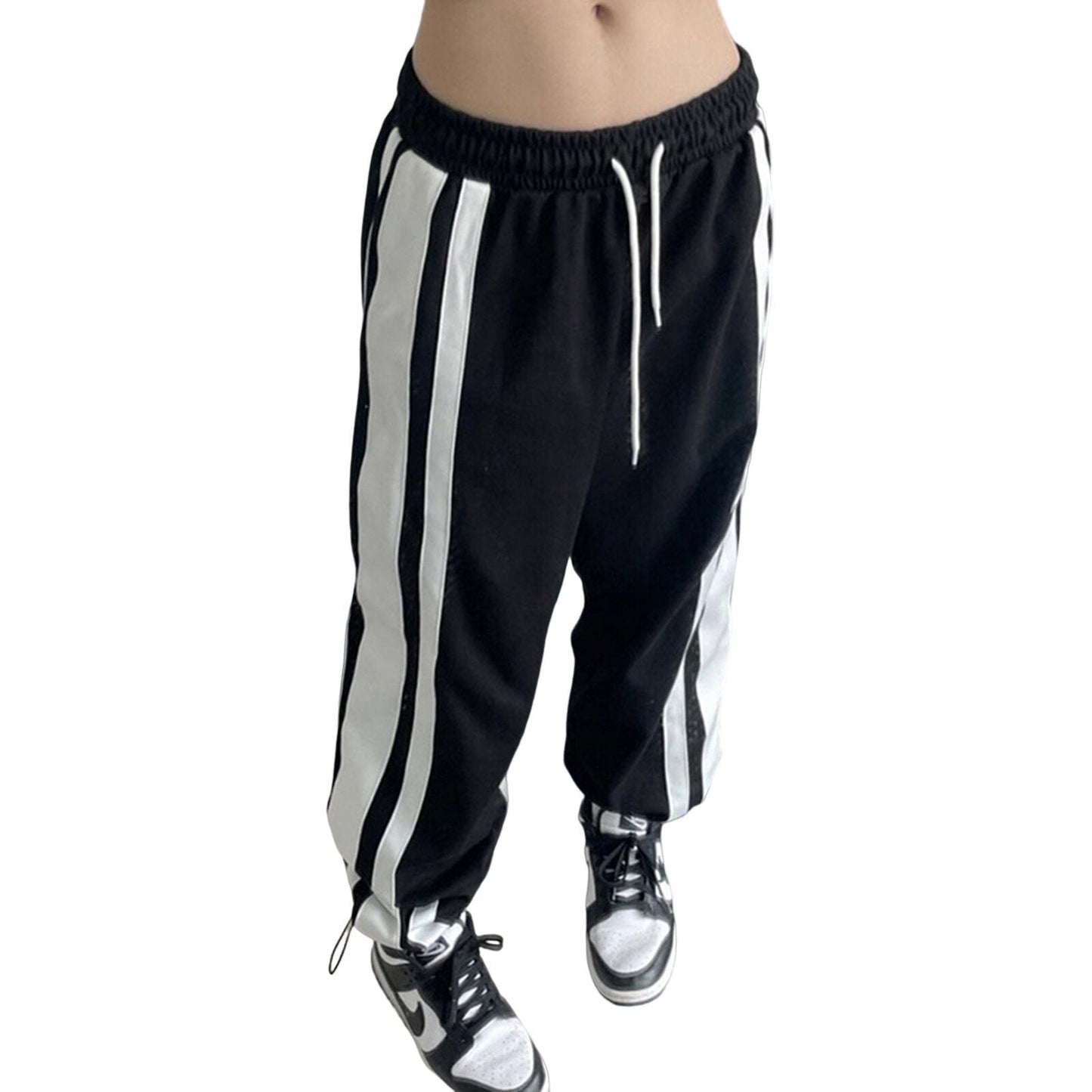 JuliaFashion-Loose Drawstring Casual Tracksuit Pant