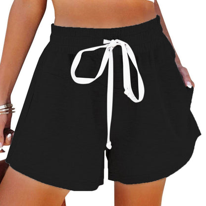 JuliaFashion-Lace-Up Women's Running Jogging Shorts