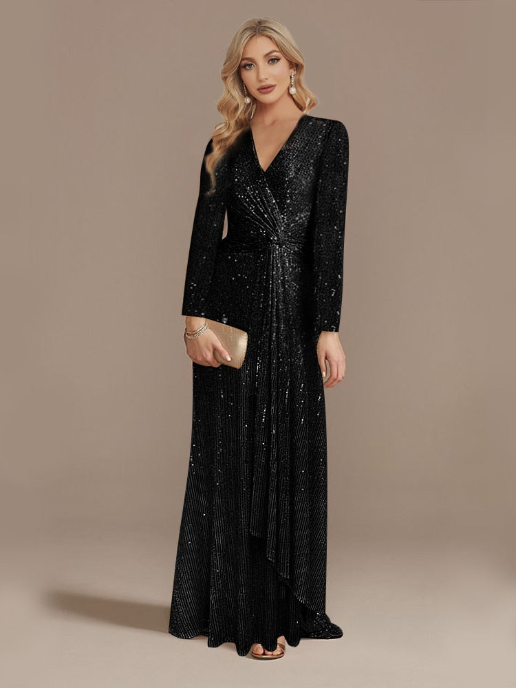 JuliaFashion - 2024 Wedding Sequins Guests Prom Cocktail Dresses