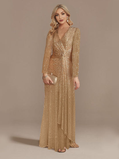 JuliaFashion - 2024 Wedding Sequins Guests Prom Cocktail Dresses