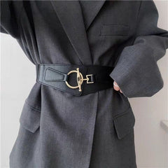 JuliaFashion-Elastic Vintage Luxury Ladies Wide Belt