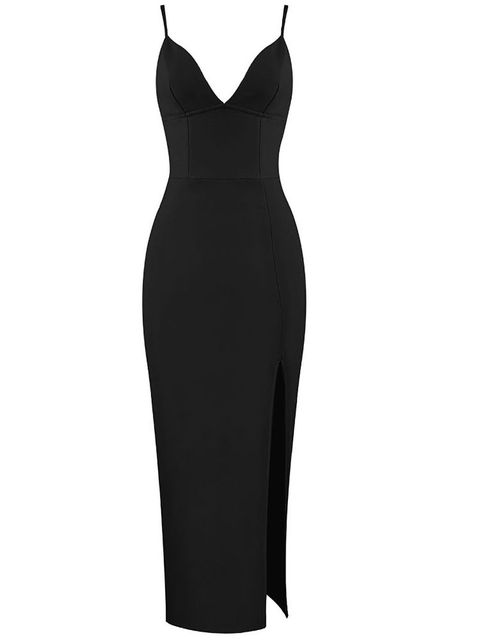 JuliaFashion - 2024 Sexy V-Neck Spaghetti Strap Club Celebrity Runway Dress