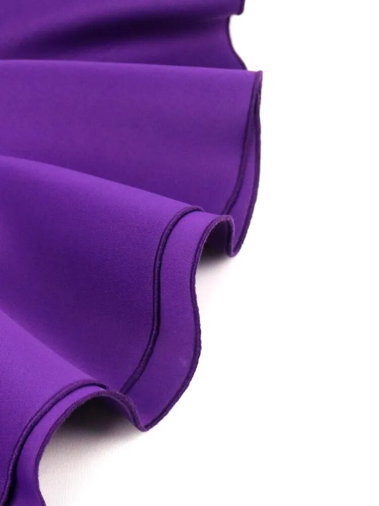 JuliaFashion-One Shoulder Irregular Purple Evening Dress