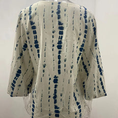 JuliaFashion-Elegant V-Neck Lantern Sleeve Tee
