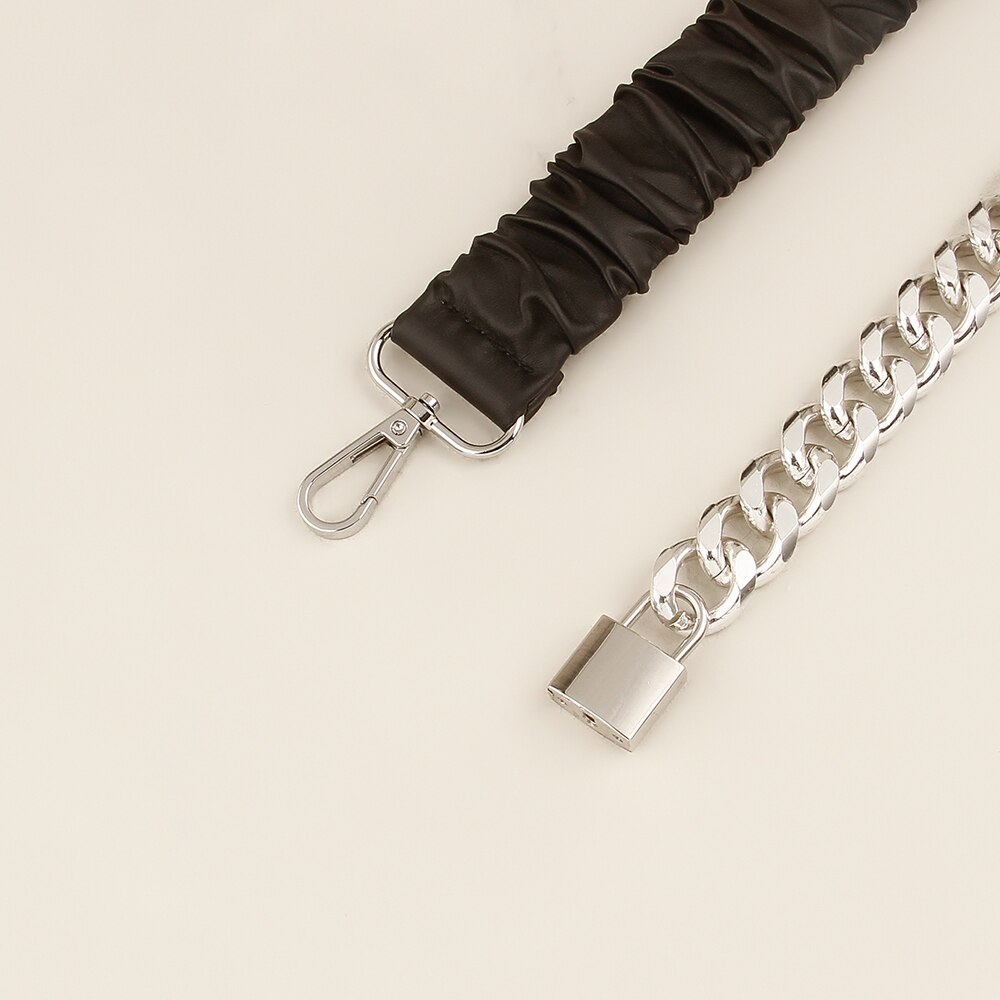 JuliaFashion - 2024 Punk Women Elastic Wide Belts Silver