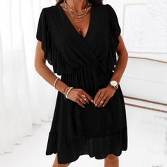 JuliaFashion - Sexy Sleeveless Ruffles Chiffon Dress