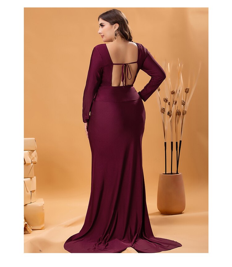 JuliaFashion-Floor-Length O-Neck Fashion High Waist Dresses