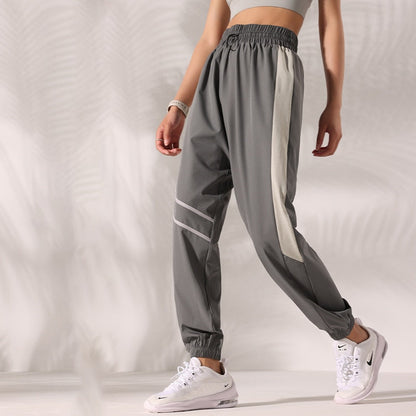 JuliaFashion-Irregular Print Fitness High Waist Jogger Running Harem Pant