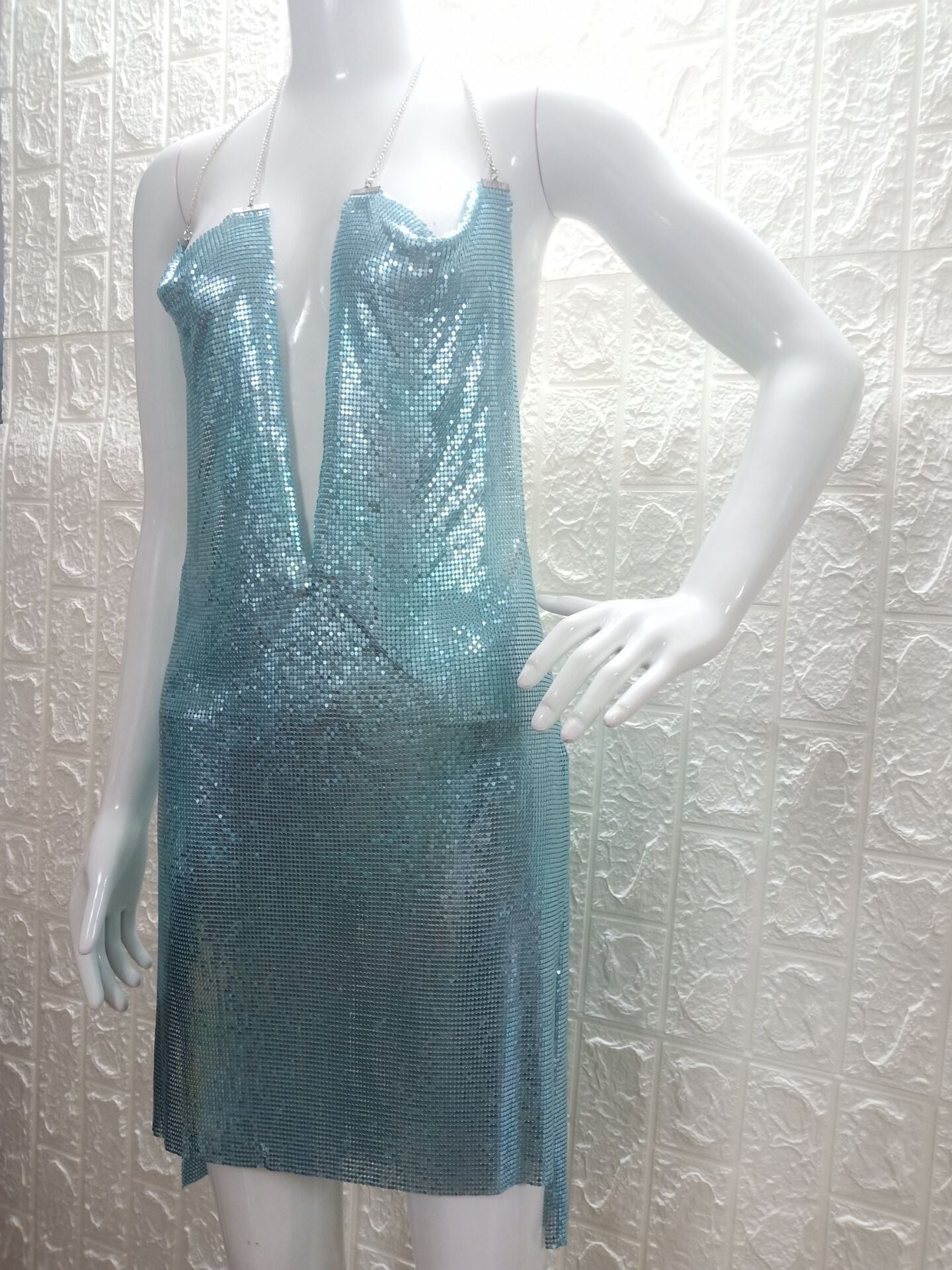 JuliaFashion - 2024 Vintage Sequins Night Club Outfits Party Dress