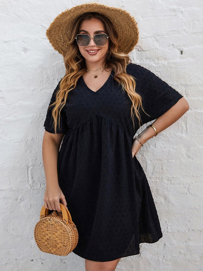 JuliaFashion-A Line Elegant Cotton Casual Loose Midi Tunic Dresses