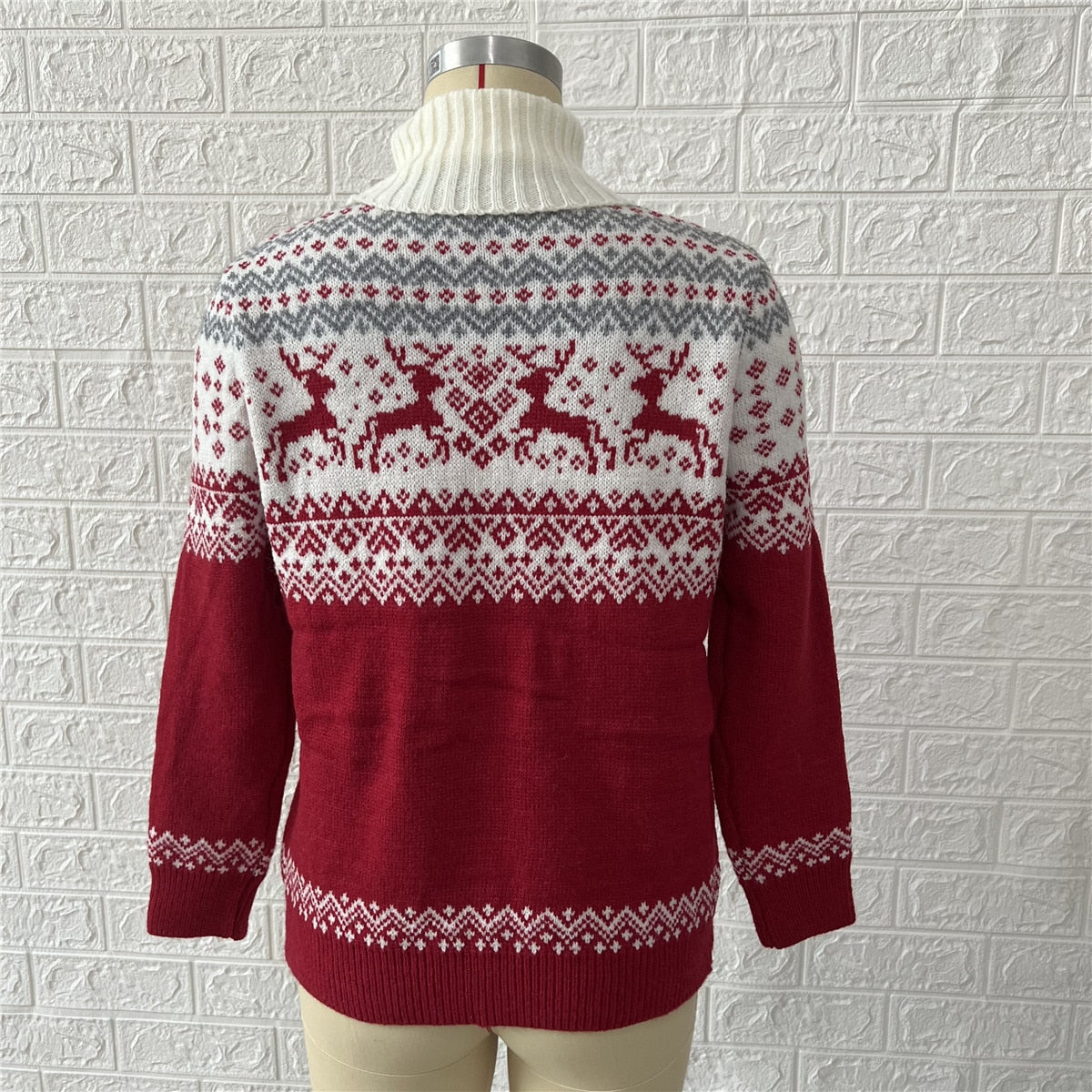 JuliaFashion-2024 Autumn Winter New Year Christmas Sweater Casual Knitted Pullover