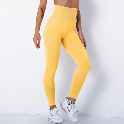 JuliaFashion-Fitness Seamless Workout Push Up Leggings