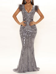 JuliaFashion-Elegant Luxury Birthday Party Bodycon Dress