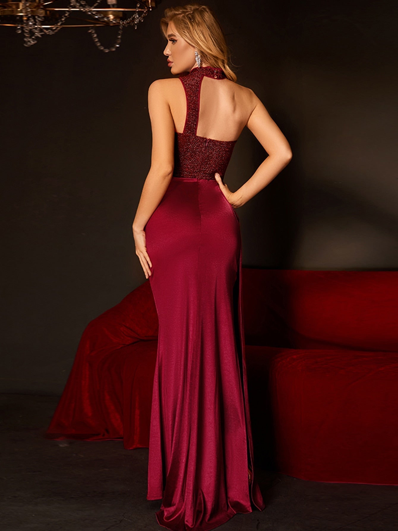 JuliaFashion - 2024 Sexy Backless Prom Elegant Luxury Party Dress