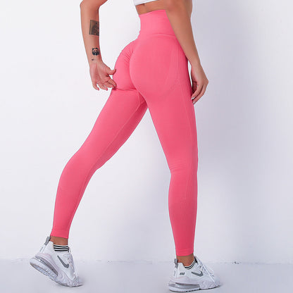 JuliaFashion-Fitness Seamless Workout Push Up Leggings