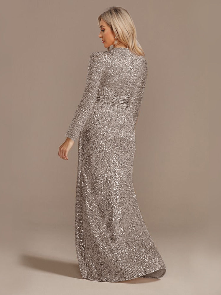 JuliaFashion - 2024 Wedding Sequins Guests Prom Cocktail Dresses