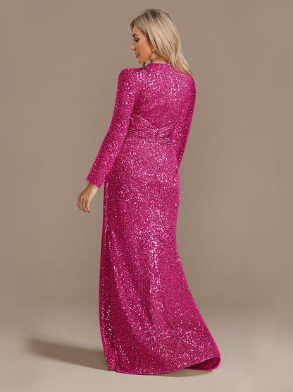 JuliaFashion - 2024 Wedding Sequins Guests Prom Cocktail Dresses