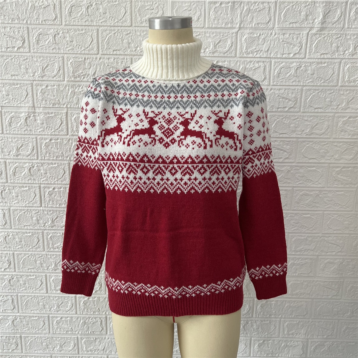 JuliaFashion-2024 Autumn Winter New Year Christmas Sweater Casual Knitted Pullover