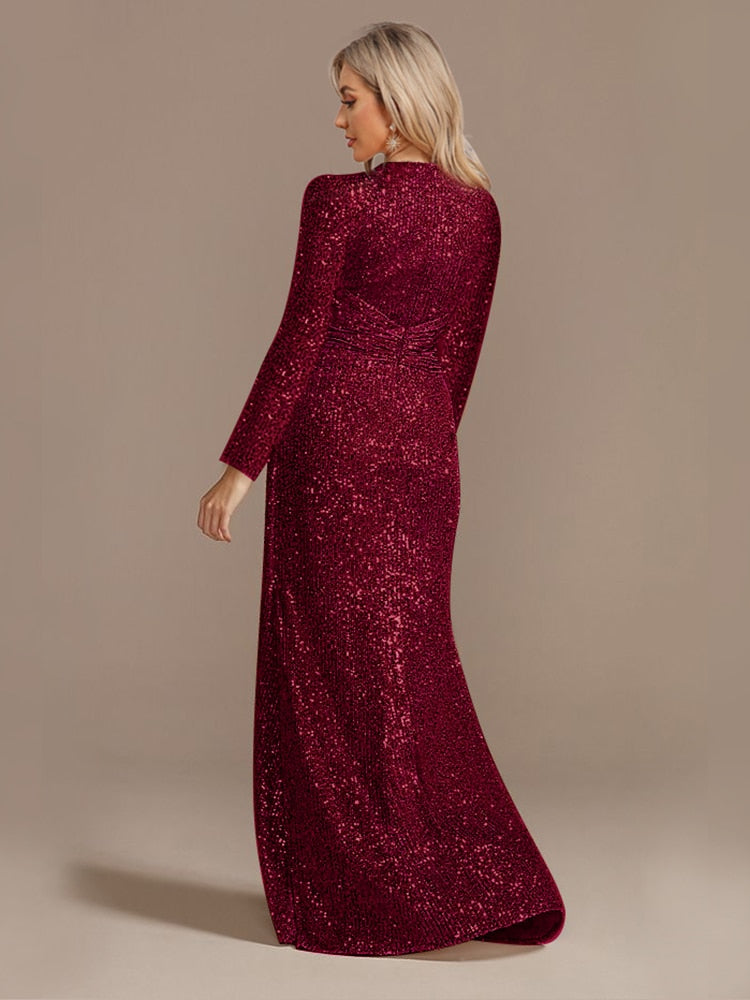 JuliaFashion - 2024 Wedding Sequins Guests Prom Cocktail Dresses