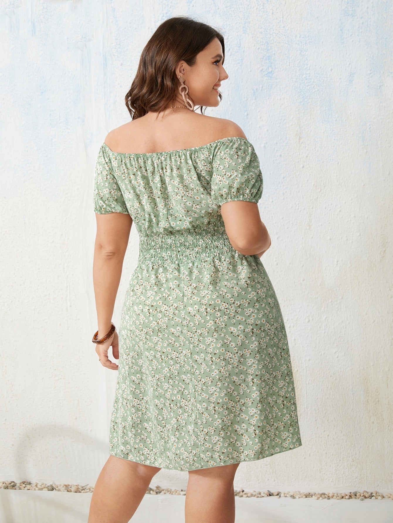 JuliaFashion-Off Shoulder Casual Elegant Midi Green Dresses