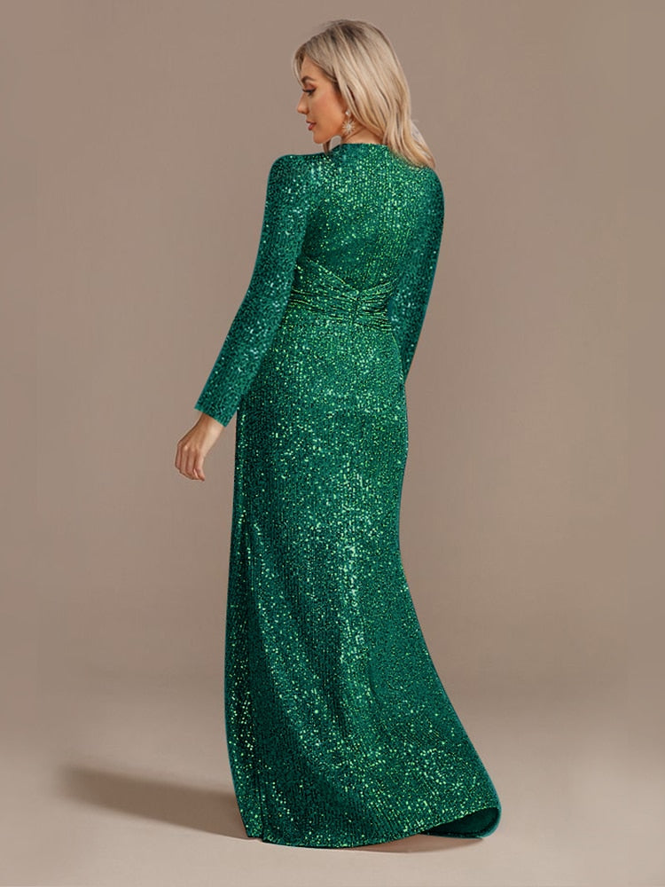 JuliaFashion - 2024 Wedding Sequins Guests Prom Cocktail Dresses