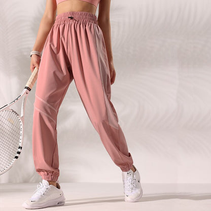 JuliaFashion-Irregular Print Fitness High Waist Jogger Running Harem Pant