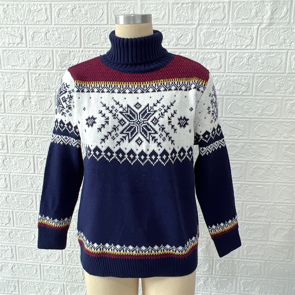 JuliaFashion-2024 Autumn Winter New Year Christmas Sweater Casual Knitted Pullover