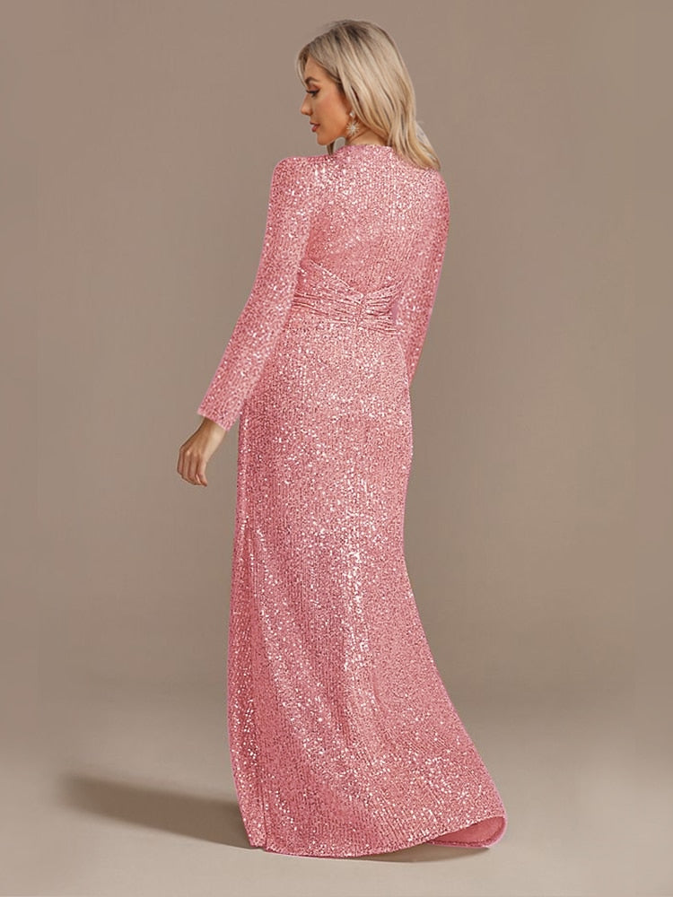 JuliaFashion - 2024 Wedding Sequins Guests Prom Cocktail Dresses