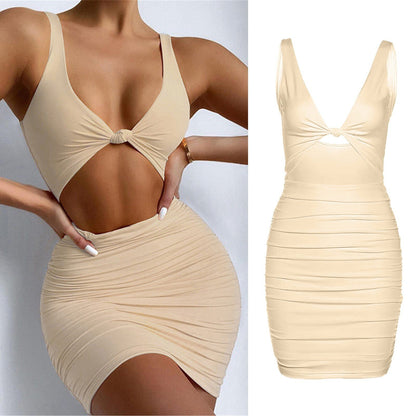 JuliaFashion - 2024 Sexy Stretchy Sleeveless Backless Cutout Dress