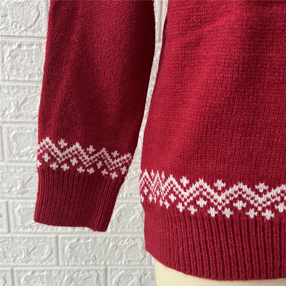 JuliaFashion-2024 Autumn Winter New Year Christmas Sweater Casual Knitted Pullover