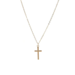 JuliaFashion - 2024 Simple Gold Cross Pendant Necklace