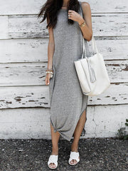 JuliaFashion - Simple As Can Be Seamless Midi Dress