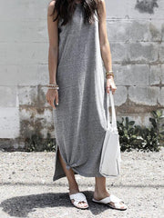 JuliaFashion - Simple As Can Be Seamless Midi Dress