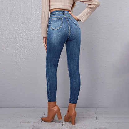 Slim Fit High Stretchy High Waist Jeans