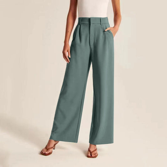 JuliaFashion - 2024 Retro Wide Leg Business Trousers