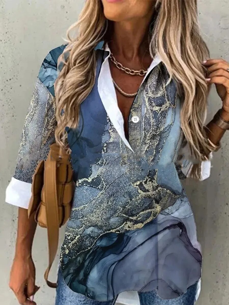 JuliaFashion-Loose Large Size Women's Shirt