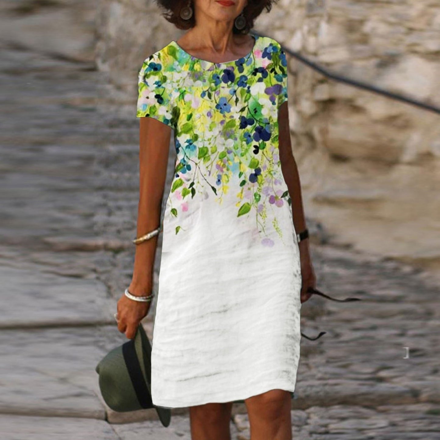 JuliaFashion-Linen Holiday Bohemia Beach Party Boho Dress