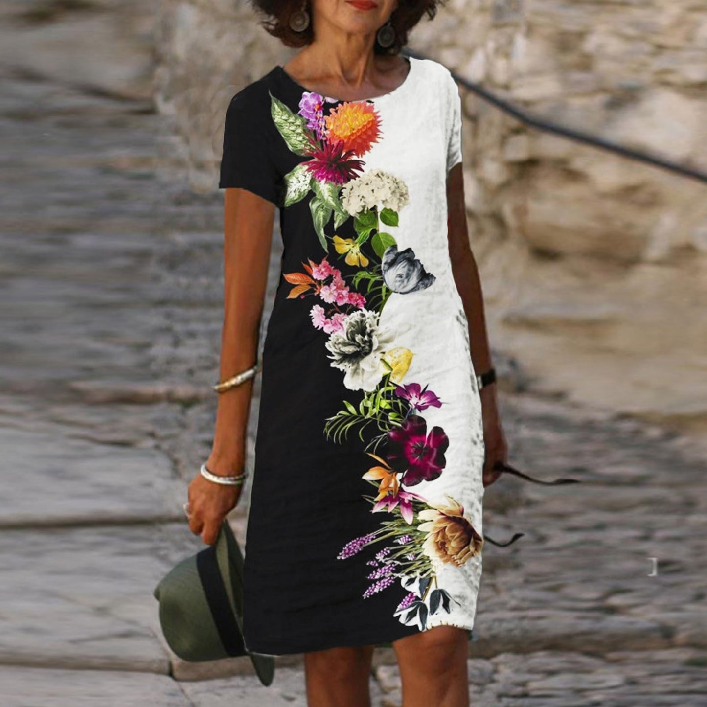 JuliaFashion-Linen Holiday Bohemia Beach Party Boho Dress