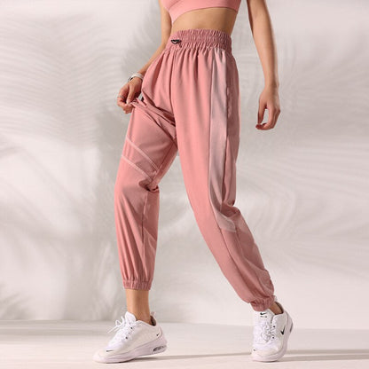 JuliaFashion-Irregular Print Fitness High Waist Jogger Running Harem Pant