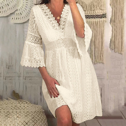 JuliaFashion - 2024 Trendy Elegant Chic Mini Boho Dress