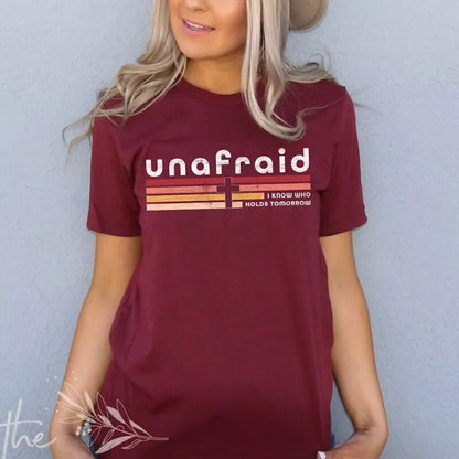 JuliaFashion-Aesthetic Unafraid Christian Tee