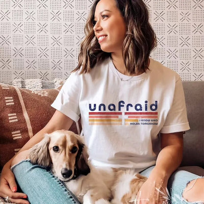 JuliaFashion-Aesthetic Unafraid Christian Tee